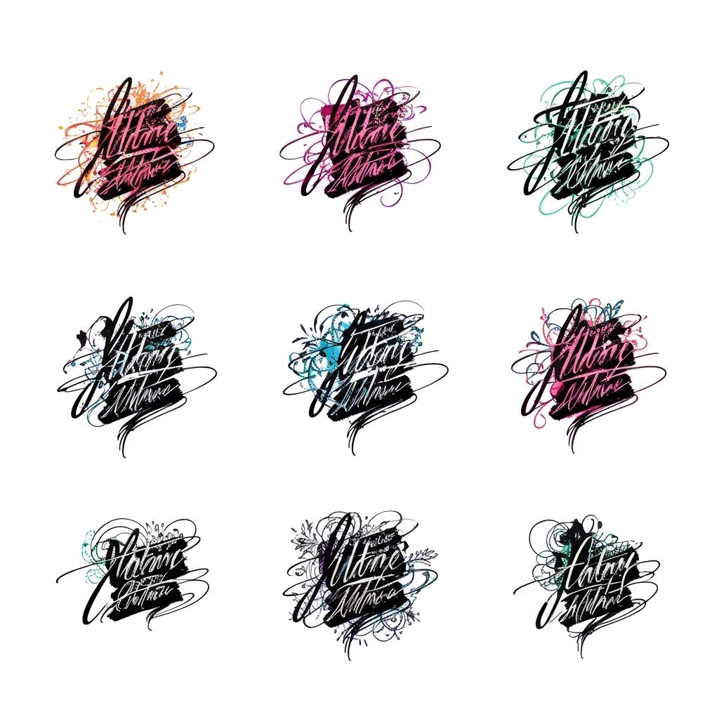 Artistic creative signatures