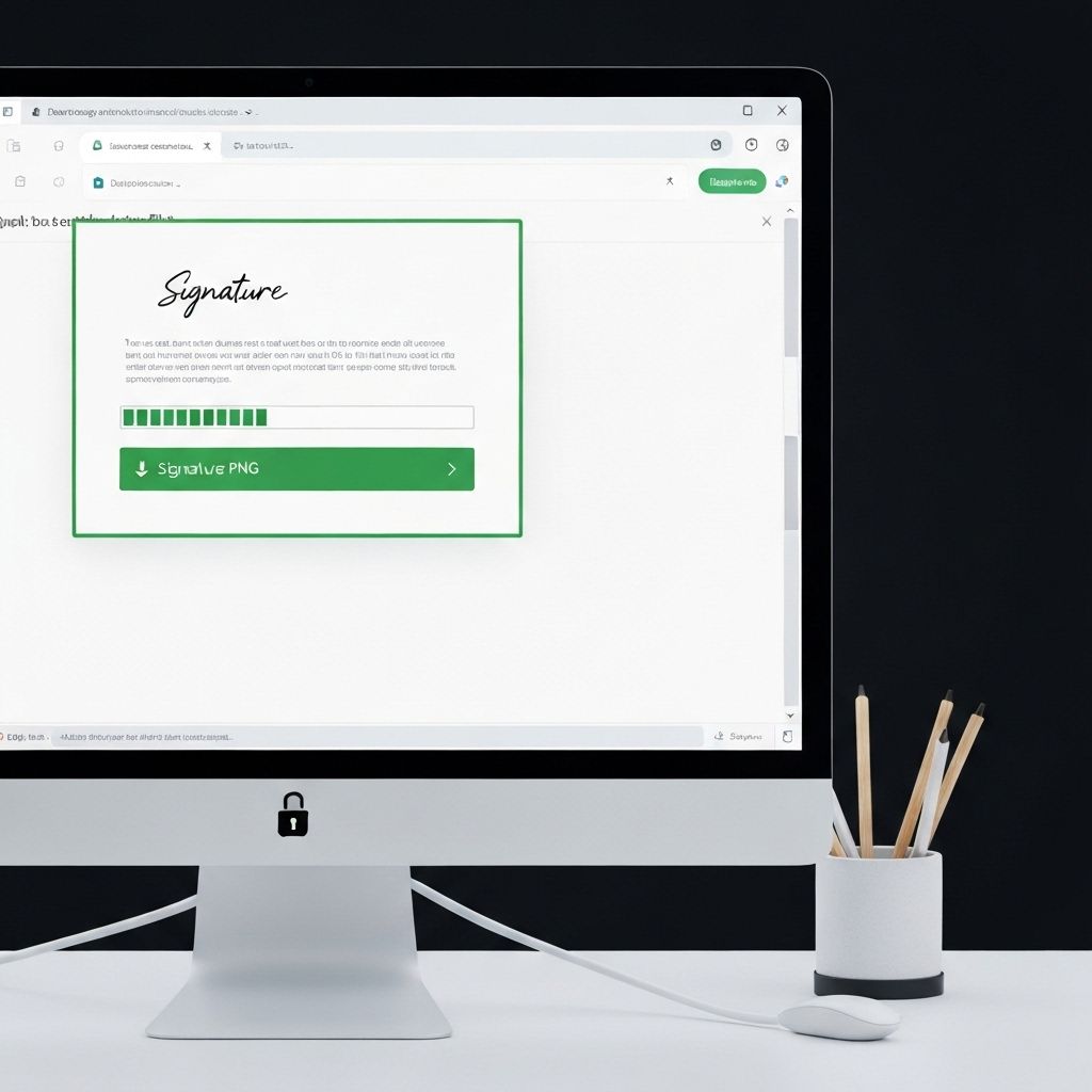 Downloading signature PNG file